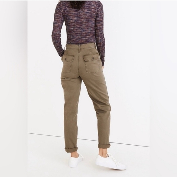 Madewell The Curvy Perfect Vintage Straight Workwear Pants - Picture 3 of 7